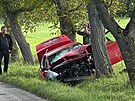 Dopravn nehodu u Berouna nepeila ena, kter la po silnici. (30. z 2025)