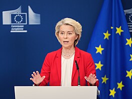 Pedsedkyn Evropské komise Ursula von der Leyenová v Bruselu (30. záí 2025)