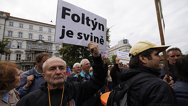 Na zvren happening k vyvrcholen kampan SPOLU v Brn dorazila i hrstka odprc. (30. z 2025)