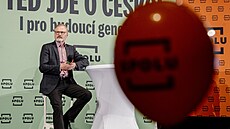 Petr Fiala s kolegy z koalice Spolu úsp�n� zakon�ili volební kampa�. Na Tylov�...