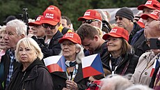 Hnutí ANO na p�edvolební kampani v Praze. (30. zá�í 2025)