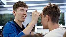 eské volejbalisty po návratu z mistrovství svta, kde skonili tvrtí, vítaly...