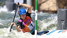 Gabriela Satková na mistrovství svta ve vodním slalomu v Penrithu.