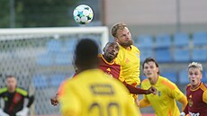 Hlaviková momentka z utkání MOL Cupu mezi Jihlavou a Duklou.