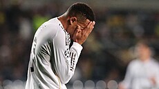 Kylian Mbappé v zápase Ligy mistr.