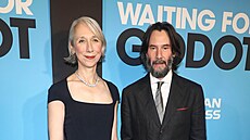 Alexandra Grantová a Keanu Reeves v New Yorku (28. zá�í 2025)