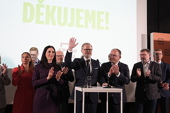 Konící premiér a lídr koalice Spolu Petr Fiala. (4. íjna 2025)