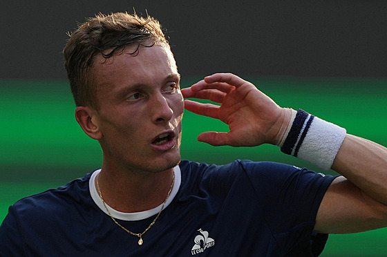 Jií Leheka ve tetím kole turnaje v anghaji.