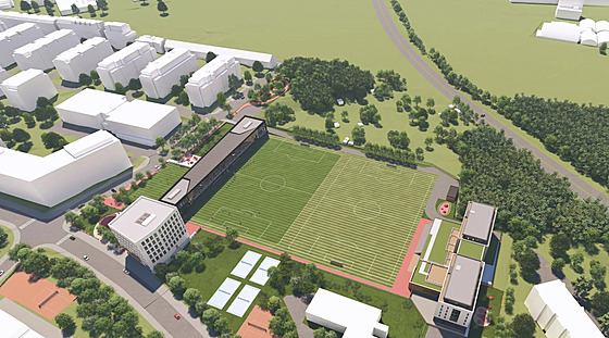 Takhle by mla zhruba vypadat nová díví akademie fotbalové Sparty.