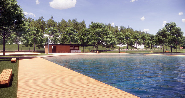 V Hlubokách na Olomoucku vzniká unikátní pírodní koupalit, jeho vodu bude...