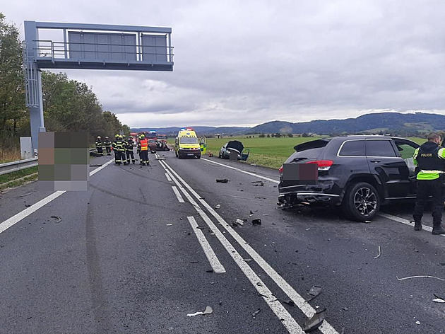 Nehoda ty aut na silnici I/35 na Svitavsku (5. íjna 2025)