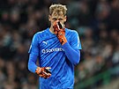 �eský gólman fotbalist� Bragy Luká� Horní�ek na h�i�ti Celtiku.
