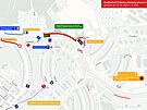 Dopravn omezen v brnnsk Bystrci kvli zanajc stavb prodlouen...