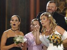Zleva Hana Vagnerová, Mariana Pracha�ová, Lucie Bene�ová a Jan Hrab�ta v...
