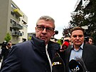 Karel Havlí�ek dorazil do volebního �tábu ANO na Chodov�. (4. �íjna 2025)