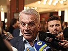 Primtor Prahy Bohuslav Svoboda ped volebnm tbem Spolu. (4. jna 2025)