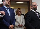 Kate�ina Kone�ná oznámila prohru Sta�ilo. Volební �táb Sta�ilo je v hotelu...