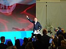 Ve volebním �tábu hnutí ANO na Chodov� se za�íná slavit vít�zství v...