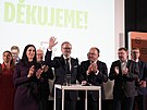 Kon�ící premiér a lídr koalice Spolu Petr Fiala. (4. �íjna 2025)