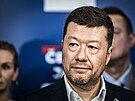 Tisková konference volebního �tábu hnutí SPD v hotelu Don Giovanni. (4. �íjna...