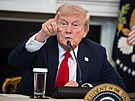 Prezident Spojených stát� Donald Trump v Bílém dom� (8. �íjna 2025)