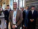 Martinický palác. Volební �táb strany Motoristé sob�.  Boris ��astný. (4. �íjna...