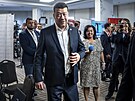 Volební �táb SPD v hotelu Don Giovanni. Tomio Okamura. (4. �íjna 2025)