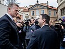 Martinický palác Volební �táb strany Motoristé sob�. Petr Macinka a Filip...