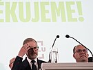 Kon�ící premiér a lídr koalice Spolu Petr Fiala. (4. �íjna 2025)