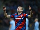 Plze�ský obránce Karel Spá�il slaví trefu do brány Malmö.