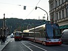 V centru Prahy u Národního divadla dolo k nehod dvou tramvají.
