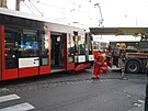 V centru Prahy u Národního divadla dolo k nehod dvou tramvají.