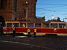 V centru Prahy u Národního divadla dolo k nehod dvou tramvají.