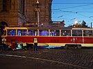 V centru Prahy u Národního divadla dolo k nehod dvou tramvají.