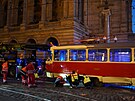 V centru Prahy u Národního divadla dolo k nehod dvou tramvají.