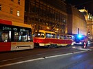 V centru Prahy u Národního divadla dolo k nehod dvou tramvají.