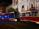 V centru Prahy u Národního divadla dolo k nehod dvou tramvají.