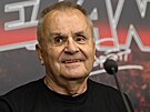 Zp�vák skupiny Elán Jo�o Rá� na tiskové konferenci (Praha, 22. zá�í 2025)