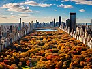 Central Park v New Yorku b�hem podzimu.