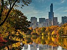 Central Park v New Yorku b�hem podzimu.