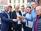 Volebn spch. Hejtman a poslanec Kamal Farhan a primtor Plzn Roman...