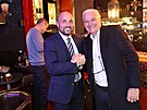 Volebn spch. Hejtman a poslanec Kamal Farhan (vpravo) a primtor Plzn Roman...