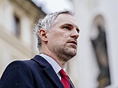 Zdenk Hib (Piráti) po povolební schzce s Petrem Pavlem na Praském hrad....