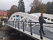 Bílý most ve �pindlerov� Mlýn� po opravách znovu slou�í. (6. �íjna 2025)