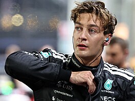 George Russell, vít�z kvalifikace na Velkou cenu Singapuru