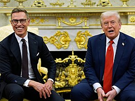 Americký prezident Donald Trump a finský prezident Alexander Stubb se setkali v...