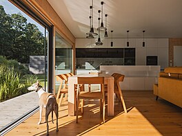 Dispozice domu o ploe pes 250 m&#178; nabízí pt obytných místností, dv...