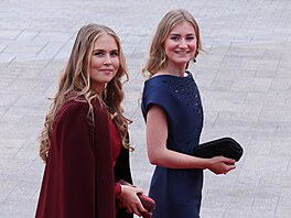 Nizozemská korunní princezna Catharina-Amalia a belgická korunní princezna...