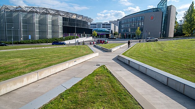 Gahur�v prospekt ve Zl�n�. Jeho podobu navrhli architekti Hana Mar��kov�, Jitka Ressov�, Lud�k Pav�zka a Kate�ina Ko�ov�. (��jen 2025)