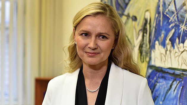 Volebn vtzka kandidtky SPOLU, starostka Krava a bval Miss Evropy Monika dkov Brzeskov (4. jna 2025)